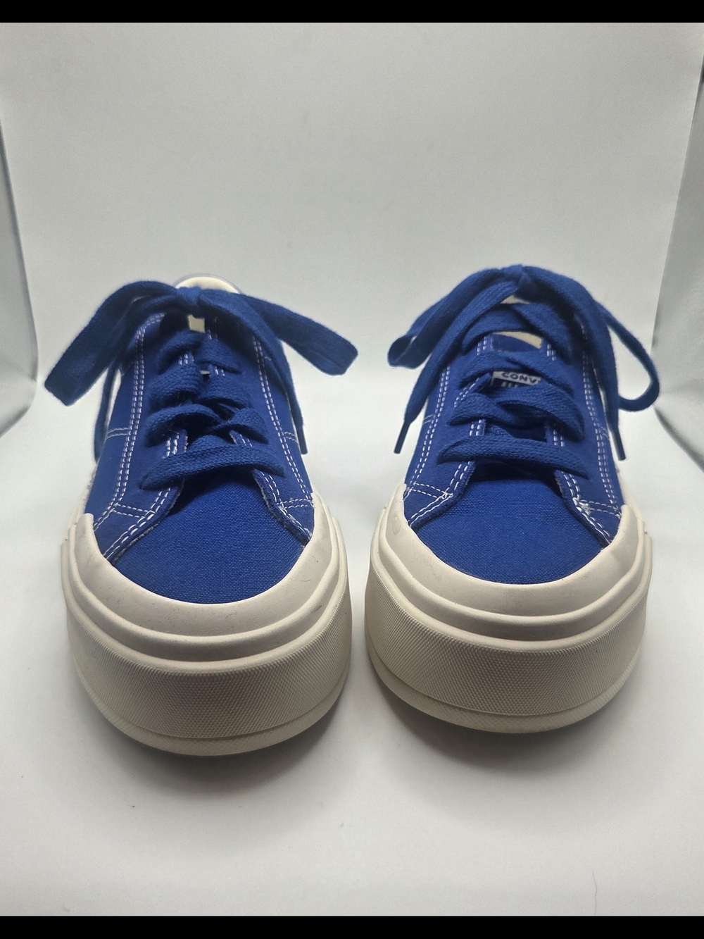 Converse Chuck Taylor All Star Cruise Royal Blue Low Top Plat Form Shoes